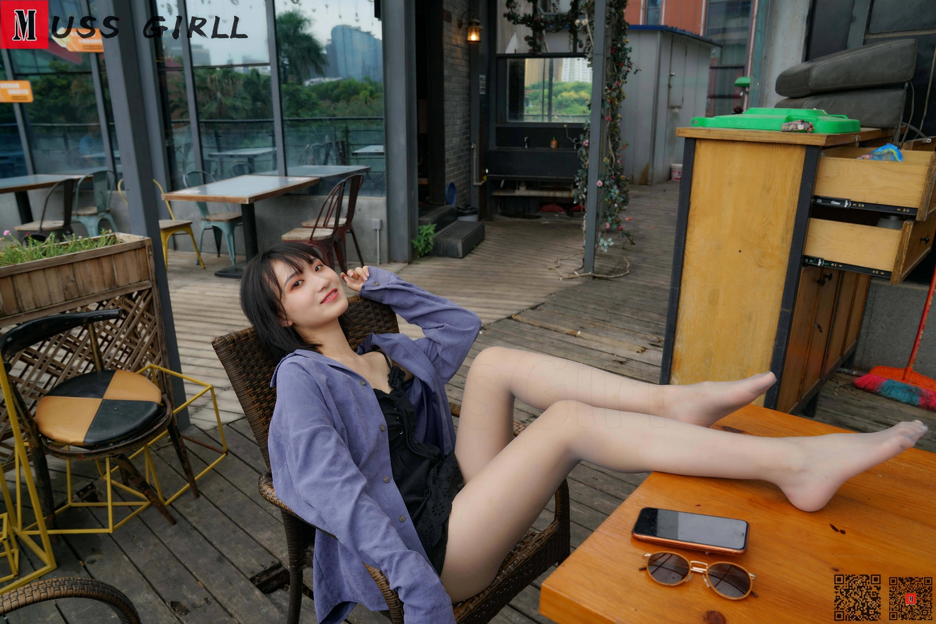 [MussGirl慕丝女郎] NO.133 休闲灰丝 1